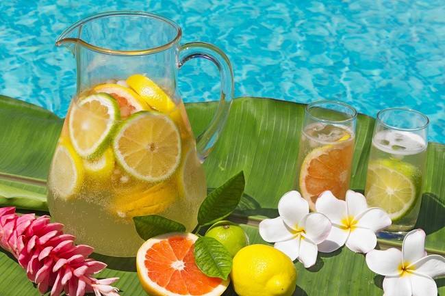 Manfaat Infused Water Bahan Teh Hijau Citrus