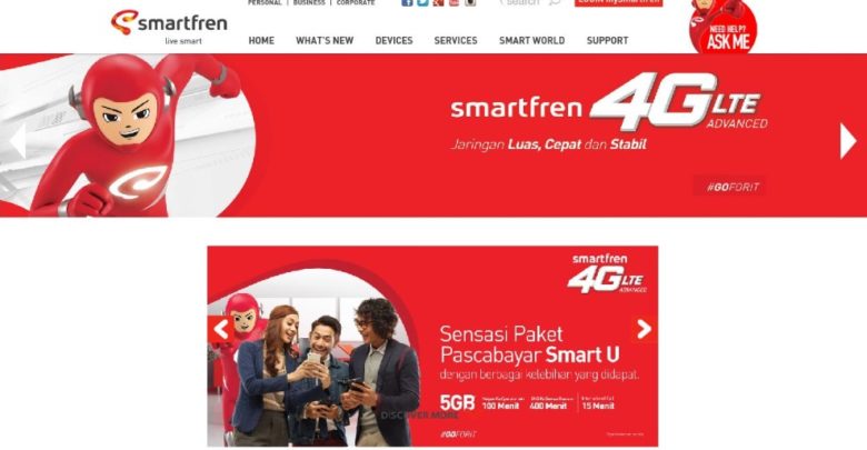 cara daftar paket internet smartfren